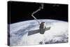 Spacex Dragon in the Grasp of Canadarm2-null-Stretched Canvas