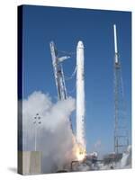 Spacex?S Falcon 9 Rocket and Dragon Spacecraft Lift Off from Cape Canaveral Air Force Station-null-Stretched Canvas