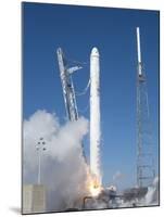 Spacex?S Falcon 9 Rocket and Dragon Spacecraft Lift Off from Cape Canaveral Air Force Station-null-Mounted Photo