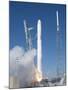 Spacex?S Falcon 9 Rocket and Dragon Spacecraft Lift Off from Cape Canaveral Air Force Station-null-Mounted Photo