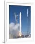 Spacex?S Falcon 9 Rocket and Dragon Spacecraft Lift Off from Cape Canaveral Air Force Station-null-Framed Photo