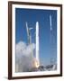 Spacex?S Falcon 9 Rocket and Dragon Spacecraft Lift Off from Cape Canaveral Air Force Station-null-Framed Photo