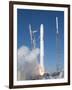 Spacex?S Falcon 9 Rocket and Dragon Spacecraft Lift Off from Cape Canaveral Air Force Station-null-Framed Photo