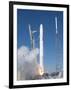 Spacex?S Falcon 9 Rocket and Dragon Spacecraft Lift Off from Cape Canaveral Air Force Station-null-Framed Photo