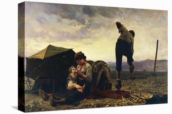 Spade and Milk, 1883-Teofilo Patini-Stretched Canvas