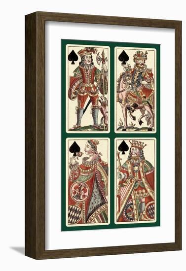 Spades (Bauern Hochzeit Deck)-Andreas Benedictus Gobl-Framed Art Print