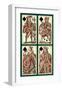 Spades (Bauern Hochzeit Deck)-Andreas Benedictus Gobl-Framed Art Print