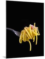 Spaghetti Alla Carbonara, Italian Pasta Dish Based on Eggs, Cheese, Bacon and Black Pepper, Italy-Nico Tondini-Mounted Premium Photographic Print