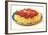 Spaghetti Bolognese-null-Framed Art Print