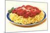 Spaghetti Bolognese-null-Mounted Art Print