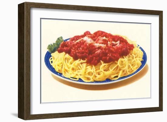 Spaghetti Bolognese-null-Framed Art Print