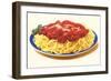 Spaghetti Bolognese-null-Framed Art Print