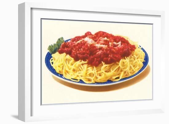 Spaghetti Bolognese-null-Framed Art Print