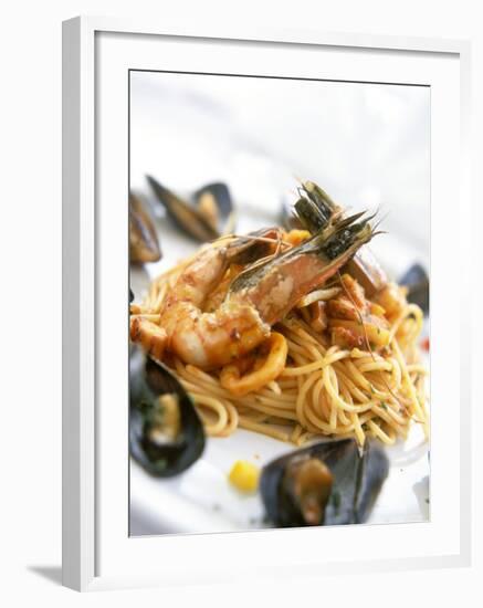 Spaghetti Di Frutti Di Mare (Spaghetti with Seafood)-null-Framed Photographic Print