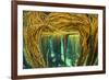 Spaghetti seaweed forest, Inner Hebrides, Scotland-Alex Mustard-Framed Photographic Print