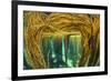 Spaghetti seaweed forest, Inner Hebrides, Scotland-Alex Mustard-Framed Photographic Print