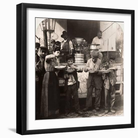 Spaghetti Vendor, C1908-null-Framed Premium Photographic Print