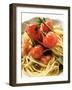 Spaghetti with Cherry Tomatoes and Olives-null-Framed Photographic Print