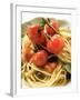 Spaghetti with Cherry Tomatoes and Olives-null-Framed Photographic Print