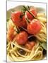 Spaghetti with Cherry Tomatoes and Olives-null-Mounted Photographic Print