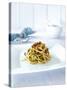 Spaghetti with Dried Tomatoes, Herbs and Olives-Daniel Reiter-Stretched Canvas