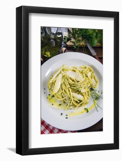 Spaghetti with Herbs, Cuisine-Nico Tondini-Framed Photographic Print