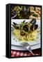 Spaghetti with Mussels (Mytilus Galloprovincialis), Cuisine-Nico Tondini-Framed Stretched Canvas