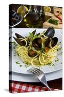 Spaghetti with Mussels (Mytilus Galloprovincialis), Cuisine-Nico Tondini-Stretched Canvas