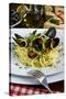 Spaghetti with Mussels (Mytilus Galloprovincialis), Cuisine-Nico Tondini-Stretched Canvas