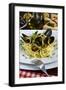 Spaghetti with Mussels (Mytilus Galloprovincialis), Cuisine-Nico Tondini-Framed Premium Photographic Print