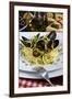 Spaghetti with Mussels (Mytilus Galloprovincialis), Cuisine-Nico Tondini-Framed Premium Photographic Print