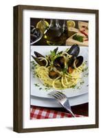 Spaghetti with Mussels (Mytilus Galloprovincialis), Cuisine-Nico Tondini-Framed Photographic Print