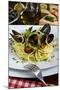 Spaghetti with Mussels (Mytilus Galloprovincialis), Cuisine-Nico Tondini-Mounted Photographic Print