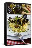 Spaghetti with Mussels (Mytilus Galloprovincialis), Cuisine-Nico Tondini-Framed Stretched Canvas