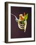 Spaghetti with Shrimp and Basil on a Fork-Kai Stiepel-Framed Photographic Print