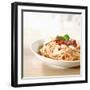 Spaghetti with Tomato Sauce and Parmigiano-null-Framed Photographic Print