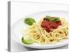 Spaghetti with Tomato Sauce, Italy, Europe-Angelo Cavalli-Stretched Canvas