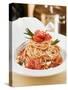 Spaghetti with Tomatoes and Rosemary-null-Stretched Canvas