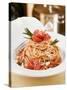 Spaghetti with Tomatoes and Rosemary-null-Stretched Canvas