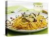 Spaghetti with Zucchini, Italy, Europe-Angelo Cavalli-Stretched Canvas