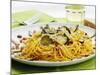 Spaghetti with Zucchini, Italy, Europe-Angelo Cavalli-Mounted Photographic Print