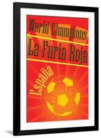 Spain 2010 World Cup Champions Sports-null-Framed Art Print