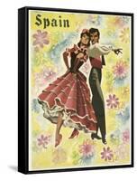 Spain and Flowers-null-Framed Stretched Canvas