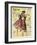 Spain and Flowers-null-Framed Premium Giclee Print