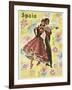 Spain and Flowers-null-Framed Giclee Print