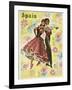 Spain and Flowers-null-Framed Giclee Print