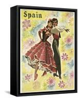 Spain and Flowers-null-Framed Stretched Canvas