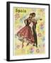 Spain and Flowers-null-Framed Giclee Print