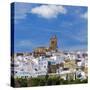 Spain, Andalucia, Cadiz Province, Arcos De la Frontera, a Pueblo Blanco, White Village-Alan Copson-Stretched Canvas