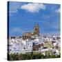 Spain, Andalucia, Cadiz Province, Arcos De la Frontera, a Pueblo Blanco, White Village-Alan Copson-Stretched Canvas